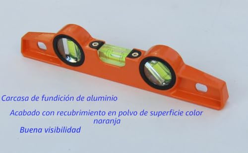 Nivel de burbuja de andamio magnético de 10 pulgadas para obras y estructuras de metal 3