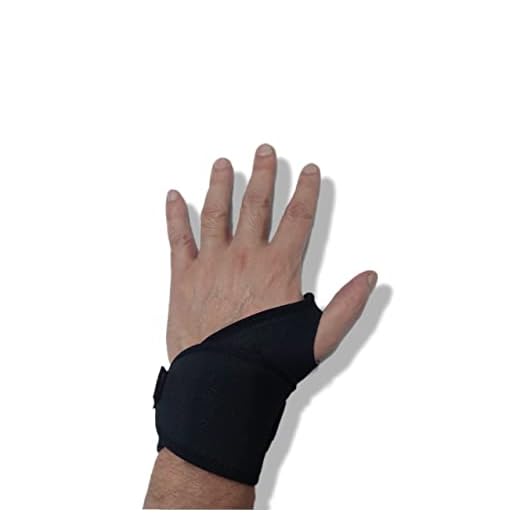 PROGNE SPORTS REF 100 Munhequeira Ortopedica Neoprene, U, Preta