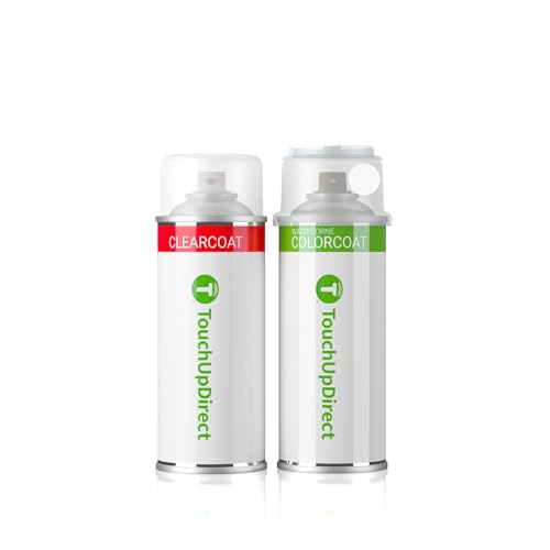 TouchUpDirect M6Y/W8 Ceramic White Compatible with Subaru Exact Match Touch Up Paint Aerosol - Essential Kit