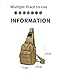 Pdyay Tactical Sling Bag Shoulder Bag Backpack Outdoor Satchel Chest Packs Daypacks for Smart Phone Climbing Camping Cycling Hiking (Khaki)