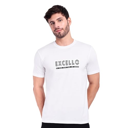 Image of EXCELLO Men's 100% Pure Cotton T-Shirt || Super Soft, Breathable, Premium Material.