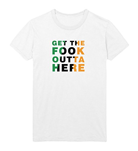 MYMERCHANDISE Get The Fook Outta Here McGregor Irish - Camiseta para hombre (texto en inglés)
