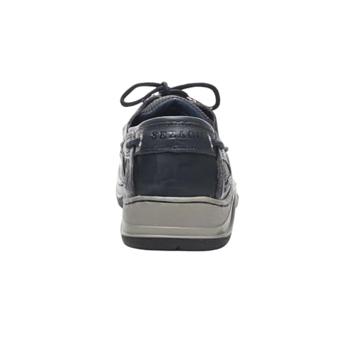 Image of Sebago Clovehitch II FGL Waxed Lace Up Moccasins - 100% Leather, Low-Cut Design with Water-Resistant Finish & Breathable Mesh Lining