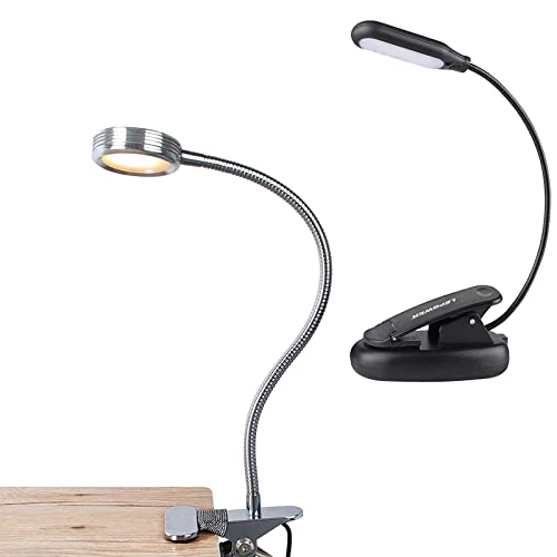 Lepower Light Color Changeable/Night Light Clip On For Desk+Clip Light With 5 Led Eye Care, 3 Color Changeable #TOP10