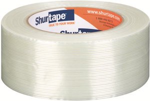 48mmx55m 4.3mL Clear GS490 Filament/Strapping Tape Roll, (Case of 24)