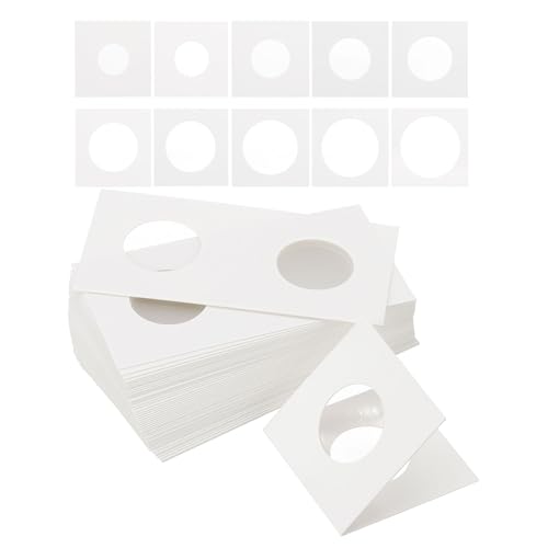 Paquete de 500 Fundas para Monedas en Cartón Blanco 2x2 miniatura 1