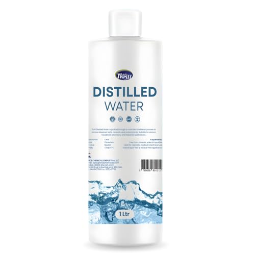 Distilled Water | Ideal Distilled Water for Steam Irons CPAP Machine Car Batteries and Plants (1 LTR)
