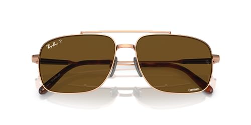 Image of Ray-Ban RB8096 Michael Titanium Rectangular Sunglasses