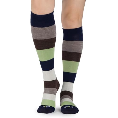 Image of ja vie Women & Men Comfy 75% Merino Wool Compression Socks 15-20mmHg Extra Soft