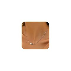 Horizontal Cross-White Gold