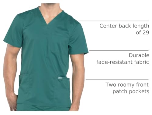 Image of Cherokee WW Revolution V-Neck Scrub Top for Men with 3 Pockets