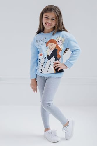 Disney Frozen Princess Anna Elsa Baby Girls Sweatshirt and Leggings Outfit Set Infant to Big Kid2