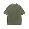 Oversized Cotton T-Shirts 5XL Men T Shirt Casual Short Sleeve Tops Adult Clothing Oversized Workout Shirts for Adult Pack Plus Size S-5XL Army Green #5