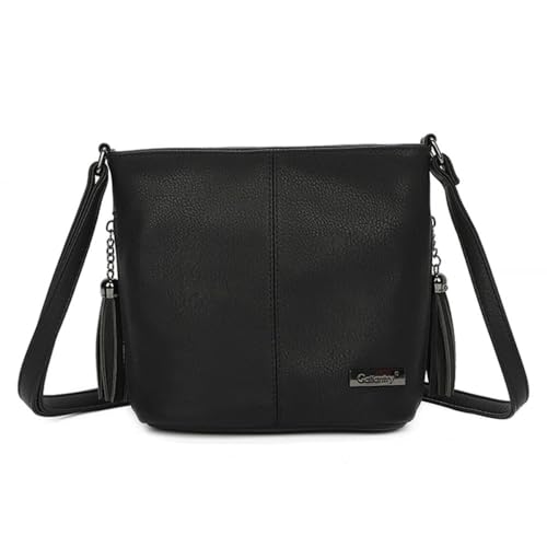 OLIVIA - Gallantry Sac Bandoulière Femme, Porté Epaule, + Cadeau surprise 20 cm NOIR
