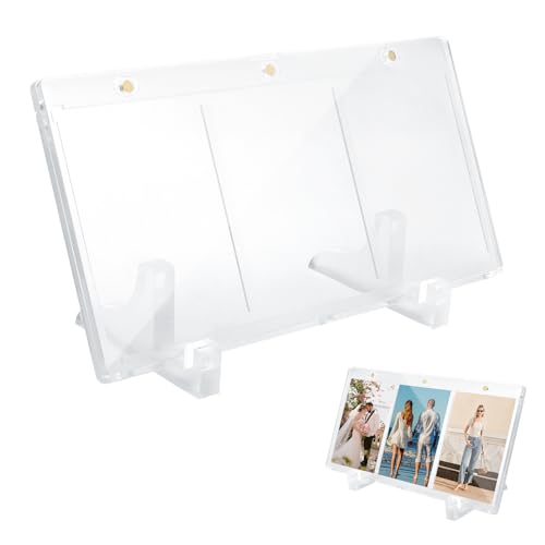 TMZELOA 35PT Protege Carte Protection Carte Porte-cartes à Collectionner Magnétique Etui à Cartes de Collection avec Fermeture Magnétique Cadres Magnétiques Transparents en Acrylique Protection UV