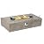 COSIEST Outdoor Propane Fire Pit Table, 56-inch x 28-inch Rectangle Gray Concrete-Like Finish, 50,000 BTU Stainless Steel Burner w Blue Fire Glass, Wind Guard, Raincover