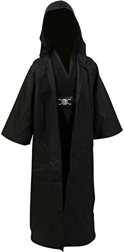 Kids Cosplay Outfit Costume Cloak Robe Tunic Hooded Uniform Black and Brown Halloween - Image 5