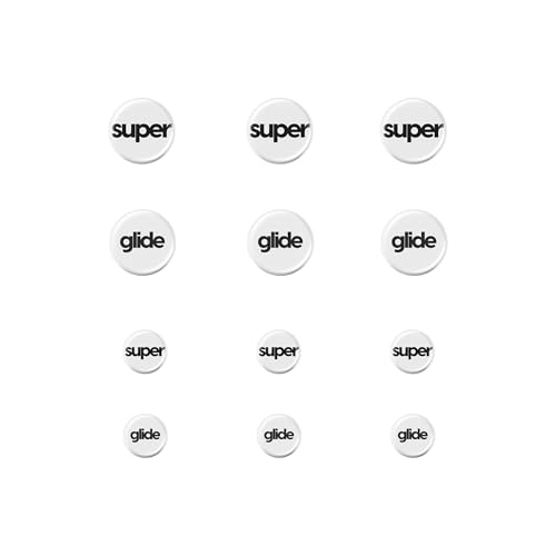 Superglide Glass Mouse Skates - Consistent Controllable Glide, Polished Round...
