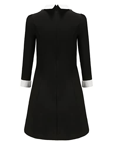 Disfraz negro suave para niñas con collar y accesorios miniatura 4