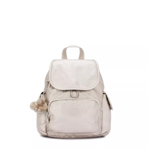 Kipling City Pack Mini, Mini pacote urbano, Brilho metálico, Mini