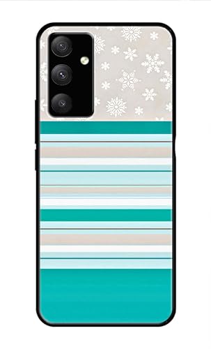 Image of Metal TPU Printed Back Cover for Samsung Galaxy A14 (Stars and Lines) 360 Degree Protection | Camera Protection -25092024(AR)