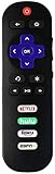 Replacement Remote Control for TCL ROKU TV with Netflix/Hulu/ESPN