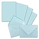 25x Briefpapier-Sets DIN A5 mit C6 Briefumschlägen - Hellblau - Nassklebung (Blau) - mattes Schreibpapier mit Kuverts - FarbenFroh by GUSTAV NEUSER