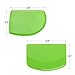 Dough & Bowl Scrapers Set of 4 - Plastic Dough Cutters - Multipurpose Kitchen Scrapers - Dough Scraper Plastics, Curved and Straight Edge Flexible Scrapers for Baking