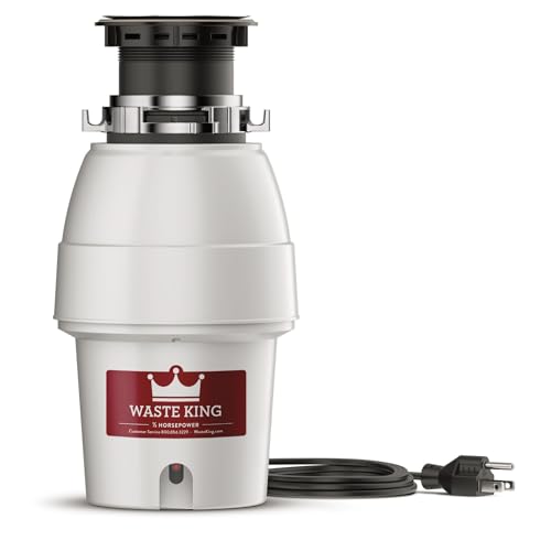 Waste King Legend Series Continuous Feed Garbage Disposal for Kitchen Sink with Power Cord, L-2600 thumbnail 6