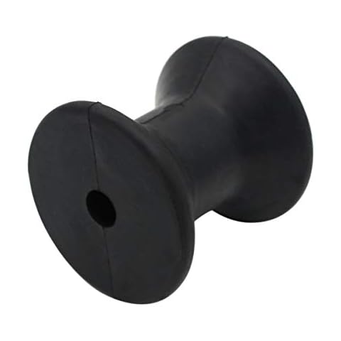 UANOFCN 3" Width Boat Trailer Bow Stop Roller by 1/2" Shaft Non Marking Rubber Cover