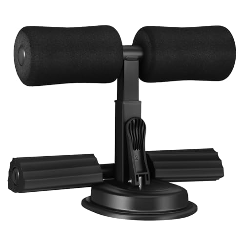 LOORGVEL Ayuda para la aptitud abdominal equipo vestidor pegatinas portátil juguete accesorios soporte para pies abdominales Soporte para pies para abdominales ayudante sentado Espuma Black