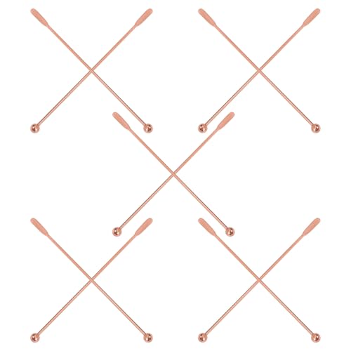 Cucharas mezcladoras de cóctel Healeved de acero inoxidable para bebidas y bar 2