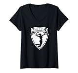 Escudo de voleibol femenino. Mujer Escudo de voleibol femenino de la liga femenina de voleibol Camiseta Cuello V