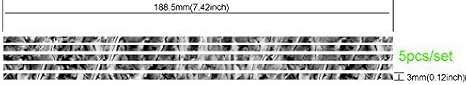 Jockomo Customize Guitar Inlay Sticker Stick-3mm Wide (BL)