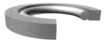 PS 02500 25G - 2-1/2'' x 2.108'' x .115'' - 2 Piece Piston Seal