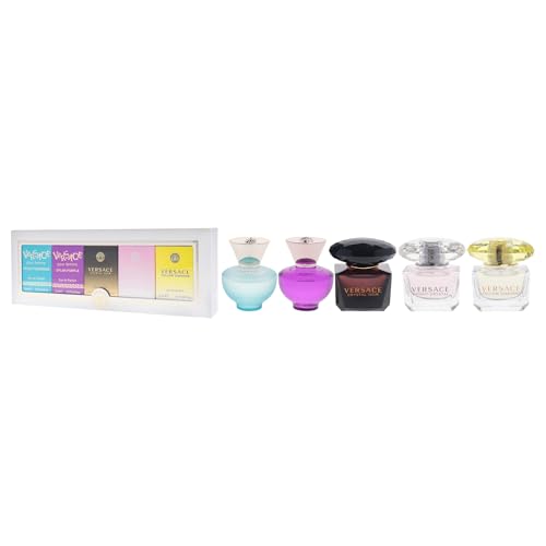 Image of Versace Miniatures Collection for Women - 5 Pc Fragrance Gift Set | Iconic Luxury Perfumes | Travel-Friendly & Perfect for Gifting