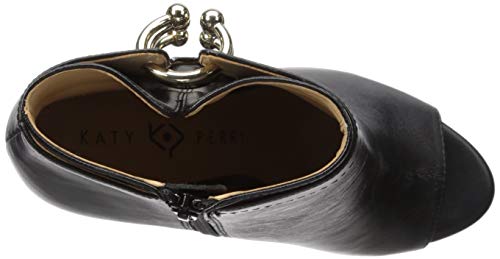 Katy Perry Womens Peep-Toe Bootie Fashion Boot, Black-Gold, 6.5 Us #TOP4