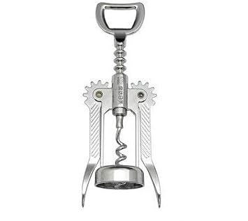 Wine Cork Screw & Bottle Opener - 2 in 1 (Silver)