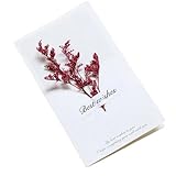 Hochzeitskarten 10 Stück/Packung Kreative handgemachte Grußkarten mit getrockneten Blumen, Klappkarten for Studenten, handgeschriebenes Segenskartenset(Color 03)