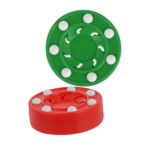 VICASKY 2pcs Roller Hockey Balls Reusable Dryland Practice Equipment for Indoor and Outdoor Games Durable Material for All Genders Excellent Friction Resistance for Training and