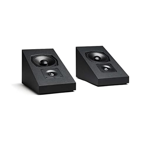 Definitive Technology Dymension DM95 Speaker, Flexible Wall-Mountable Surround Speaker, 5.25" BDSS Mid/Bass Woofer, Aluminum Oxide Tweeter, Compatible with Dymension DM30 & DM80 Speakers, Black Cover