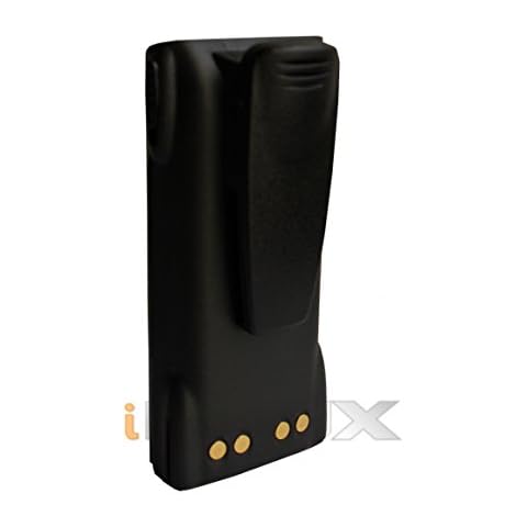 iPhox Battery Ni-MH 7.5v 1600mAh for Motorola HNN9008 HNN9009 PRO5150/7150/9150 HT750/1250/1550 GP328/320/340/380 MTX950 Cover