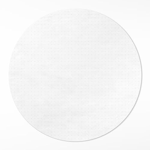 Tapis Vinyle Durable et Élégant avec Finition Moderne Ronde 120 cm - 2