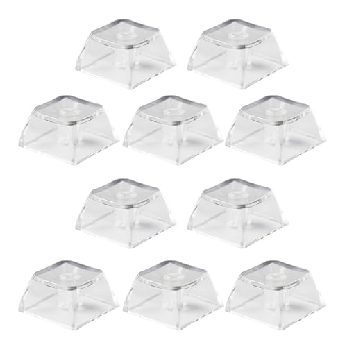 XDA2 Teclado Mecánico 1U 1 Tapas de bola en blanco para juegos Transparente Retroiluminado Tapas ForMx Switch Teclas Caps 10 PC