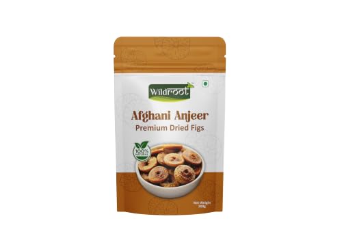 Image of Wildroot Afghani Anjeer Premium Dried Figs 200g | Naturally Sweet Whole Dried Figs | Soft & Chewy Ready-to-Eat Dry Fruit | Source of Fibre | Ideal for Snacking, Baking, Desserts & Everyday Use