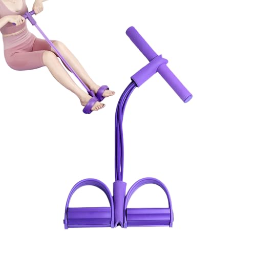Bande Di Resistenza Fitness | Fascia Con 4 Tubi Per Allenamento A Pedali,Attrezzatura Per Allenamento Flessibilità Con Maniglie Ideale Per Viaggi Casa Palestra Stretching Braccia Gambe