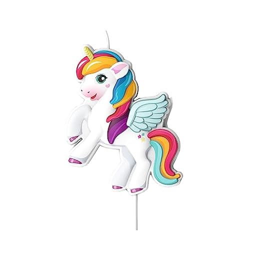 dekora - Vela de Cumpleaños de Unicornio Tesia & Friends en 2D - Vela para tartas de cumpleaños - Velas originales - 8 cm | Ya disponible en tu tienda friki favorita! En mundofriki.es!