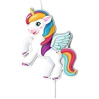 dekora - Vela de Cumpleaños de Unicornio Tesia & Friends en 2D -