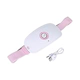 shamoluotuo USB Heating Pad for Back Pain Relief Waist Belt Device Warmer Electric Heating Pad Relieve Stomach Pain and Period Cramps Pain Relief for Your Mom Wife Girlfriend White