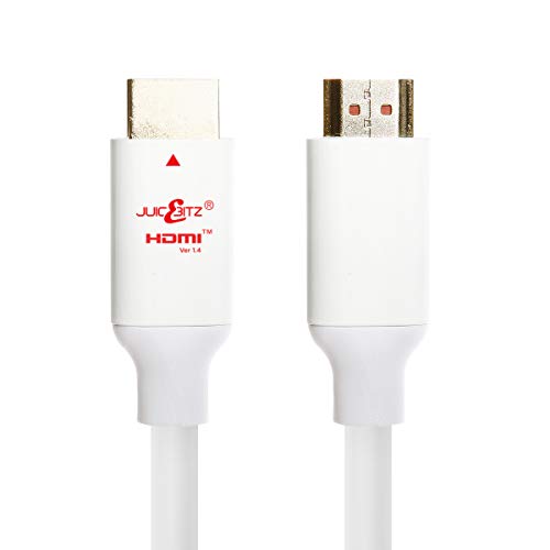 JuicEBitz 4K HDMI Cable, 1m. Premium High Speed HDMI 1.4 4k/30fps, 1080p/120hz/144hz. Ethernet, CEC, ARC. Compatible with TV
